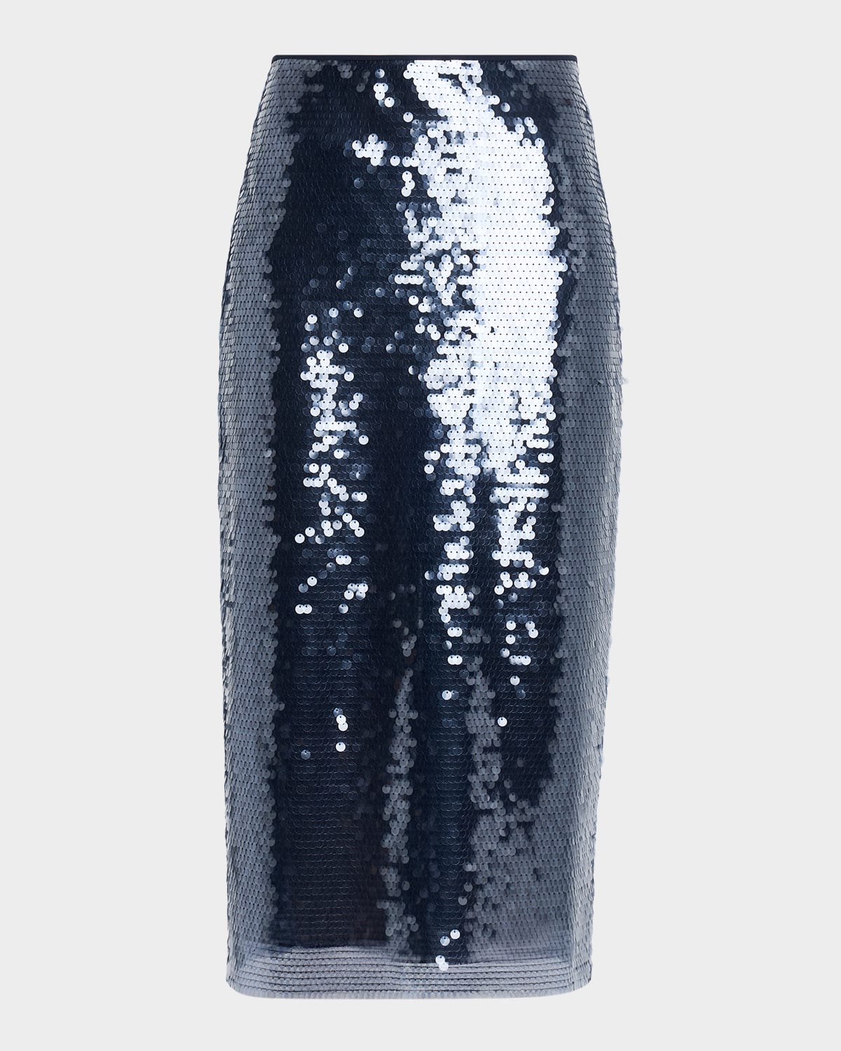 Tanya Taylor Kiah Sequined Midi Skirt In Blue