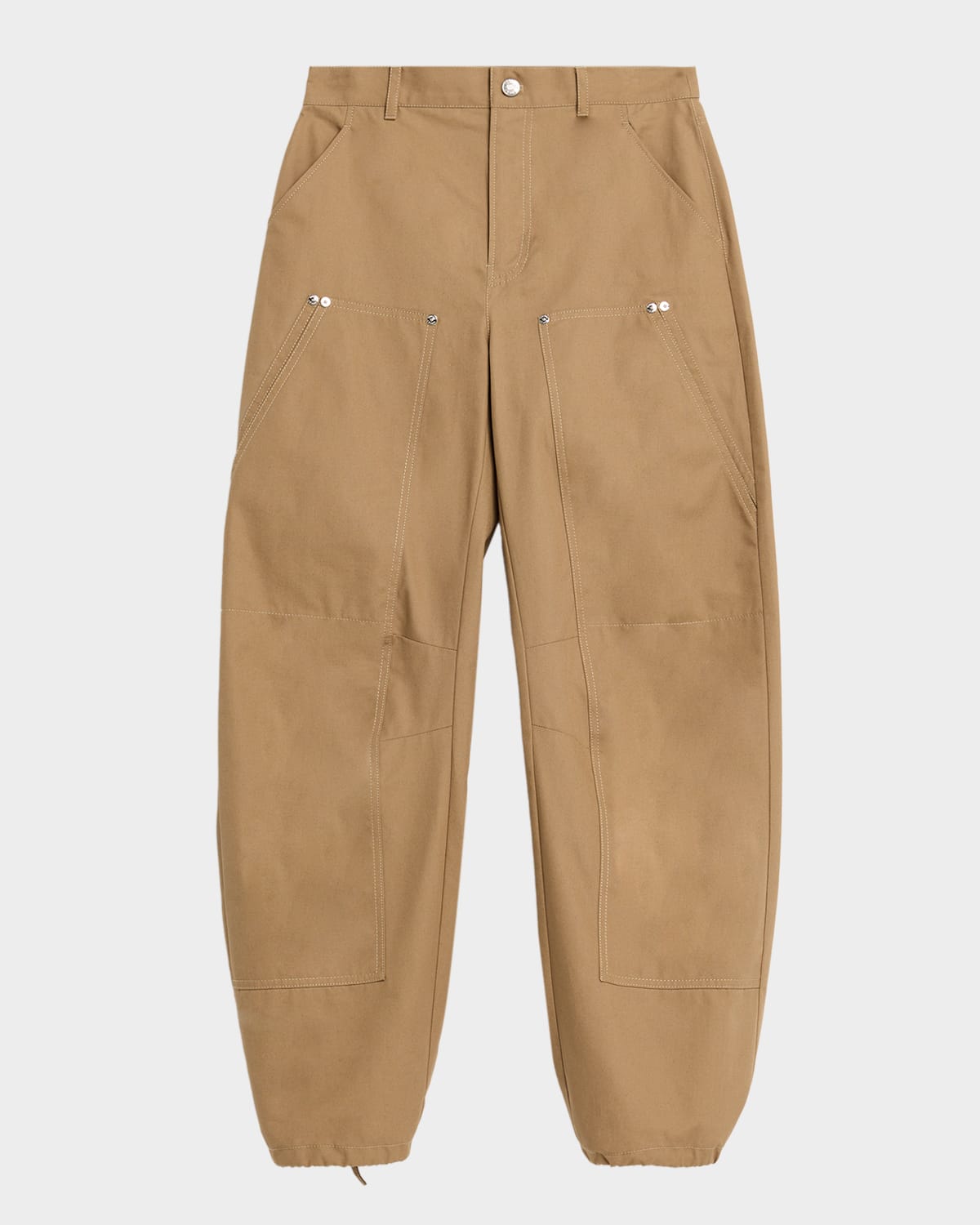 Moschino High-rise Cargo Pants In Brown