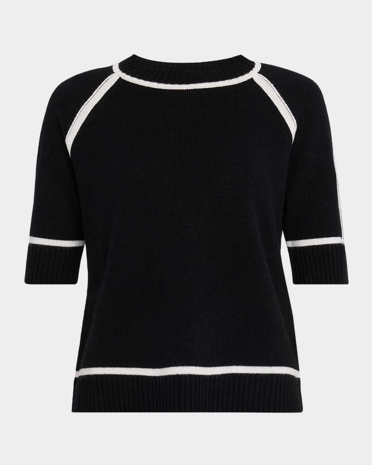 Max Mara Piuma Half-Sleeved Wool-Cashmere Sweater