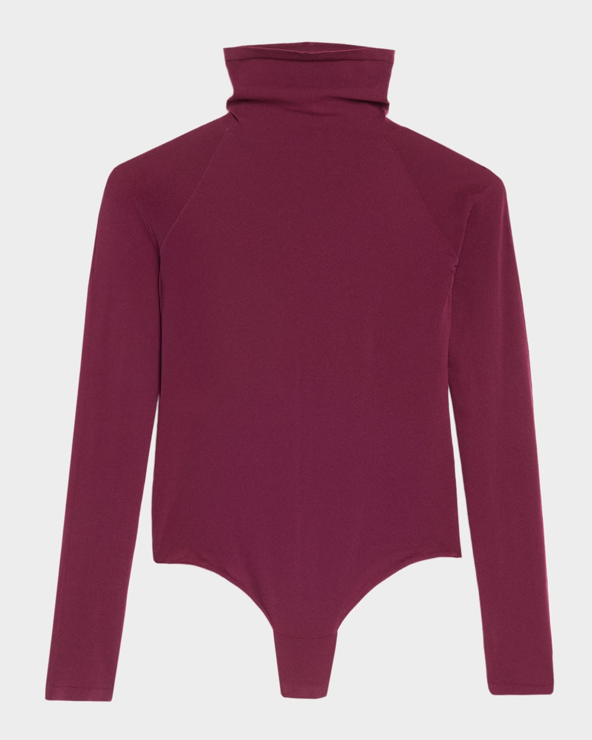 Alaïa Second Skin Bodysuit In Burgundy
