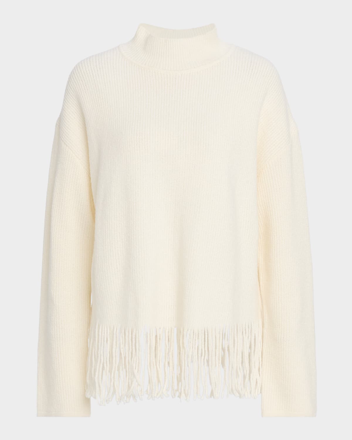 Rails Lise Fringe Mock-neck Sweater