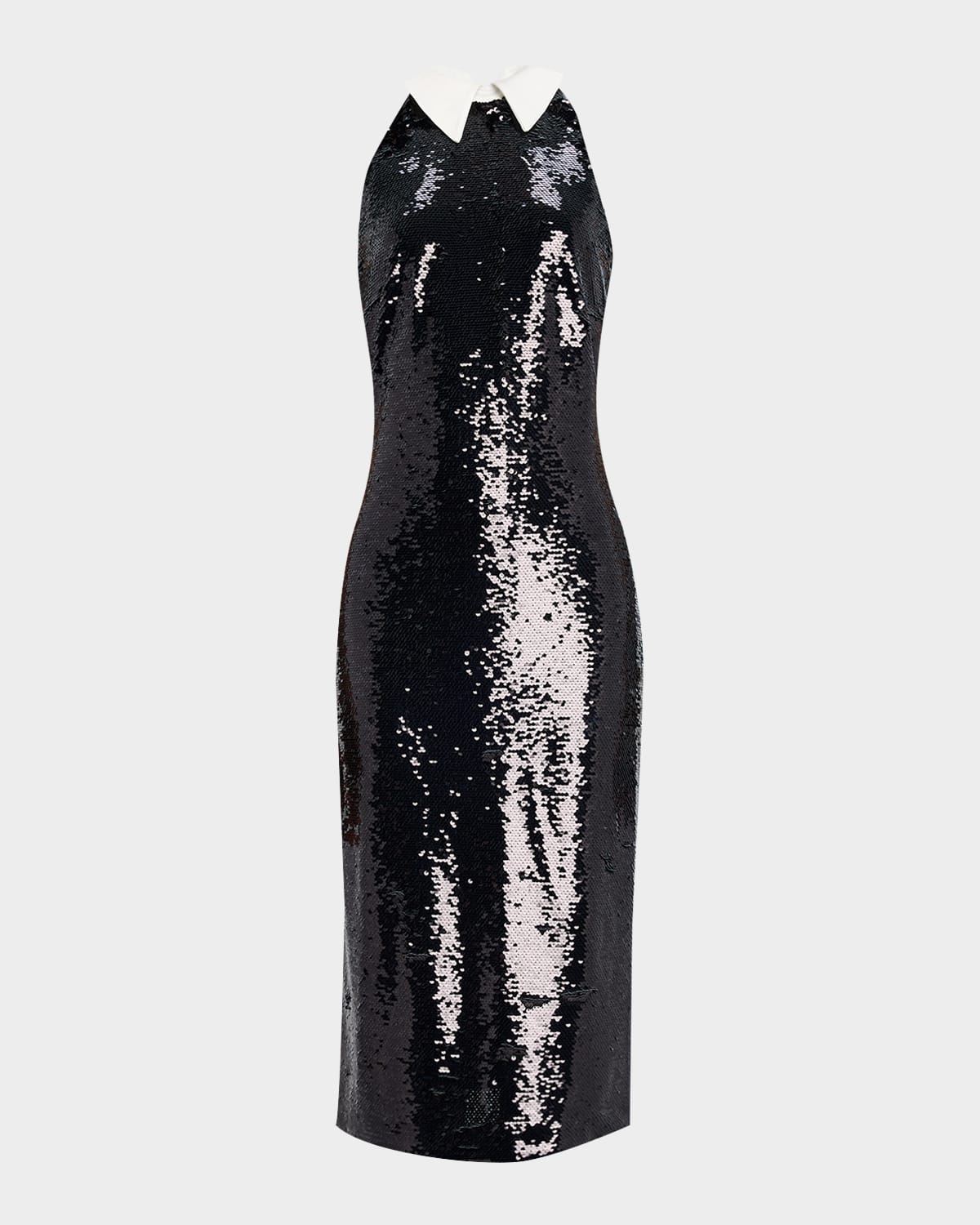 L'agence Lilith Sequined Midi Dress In Multi