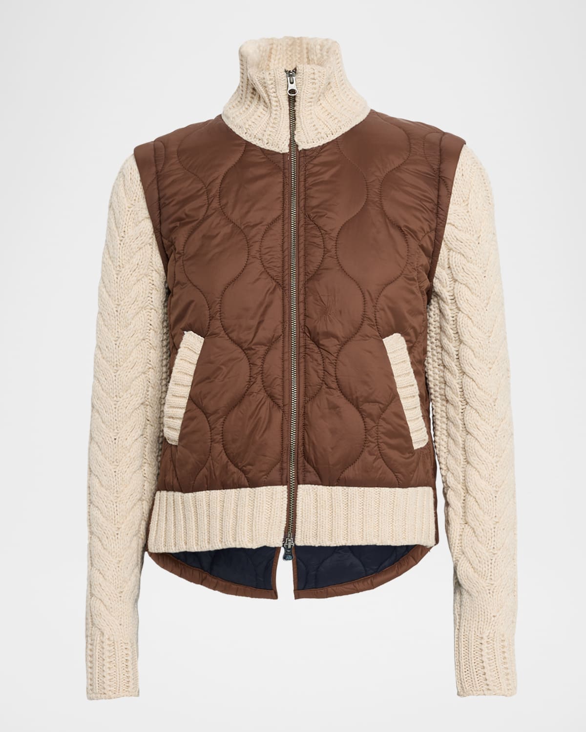 Veronica Beard Patra Mixed-media Jacket In Animal Print