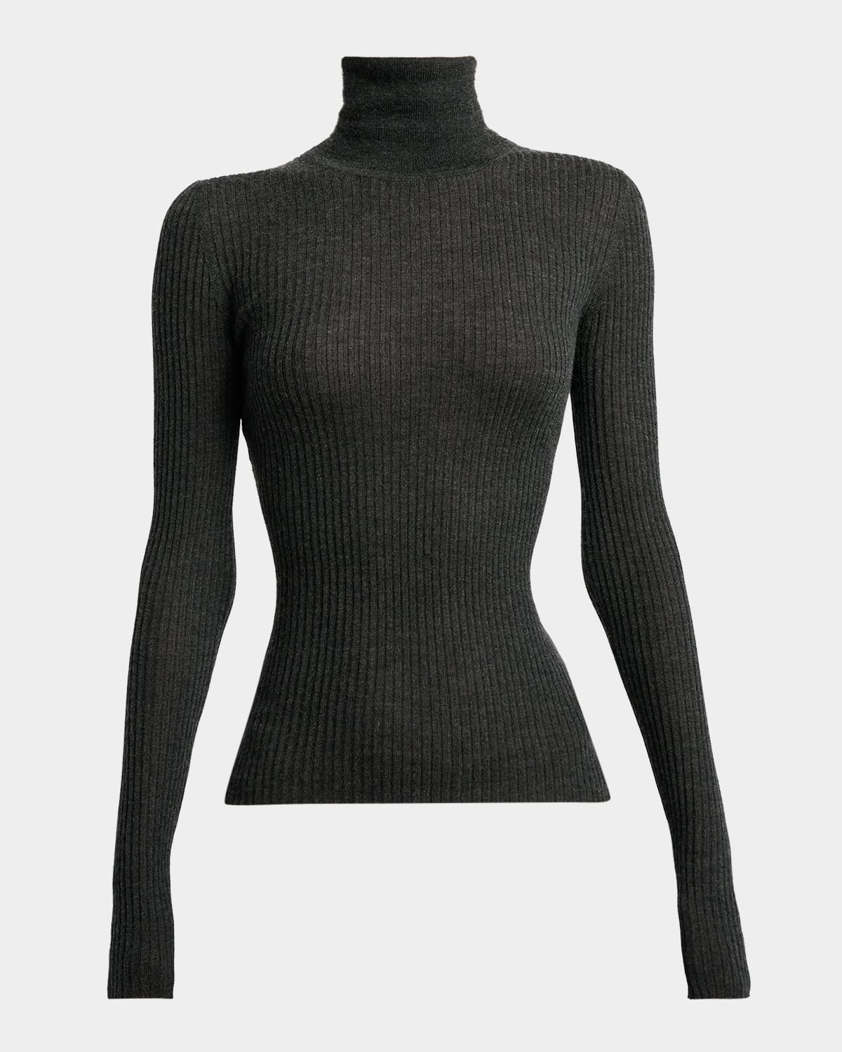 Gabriela Hearst Peppe Cashmere Silk Turtleneck Sweater In Black