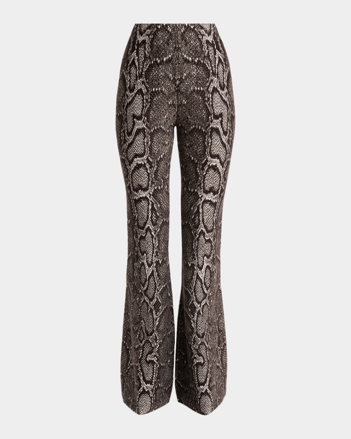 Gabriela Hearst Ezra Snake-print Bootcut Ankle Jeans In Animal Print