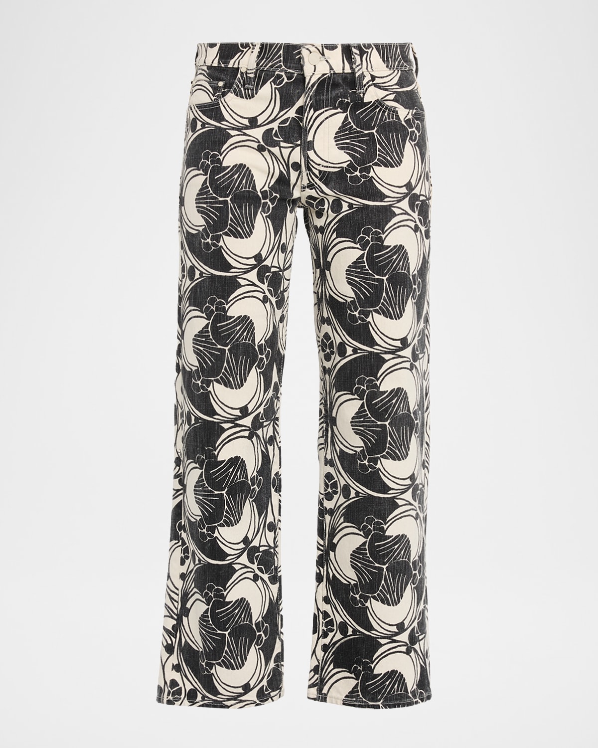 MOTHER The Mid-Rise Rambler Zip Ankle Jeans