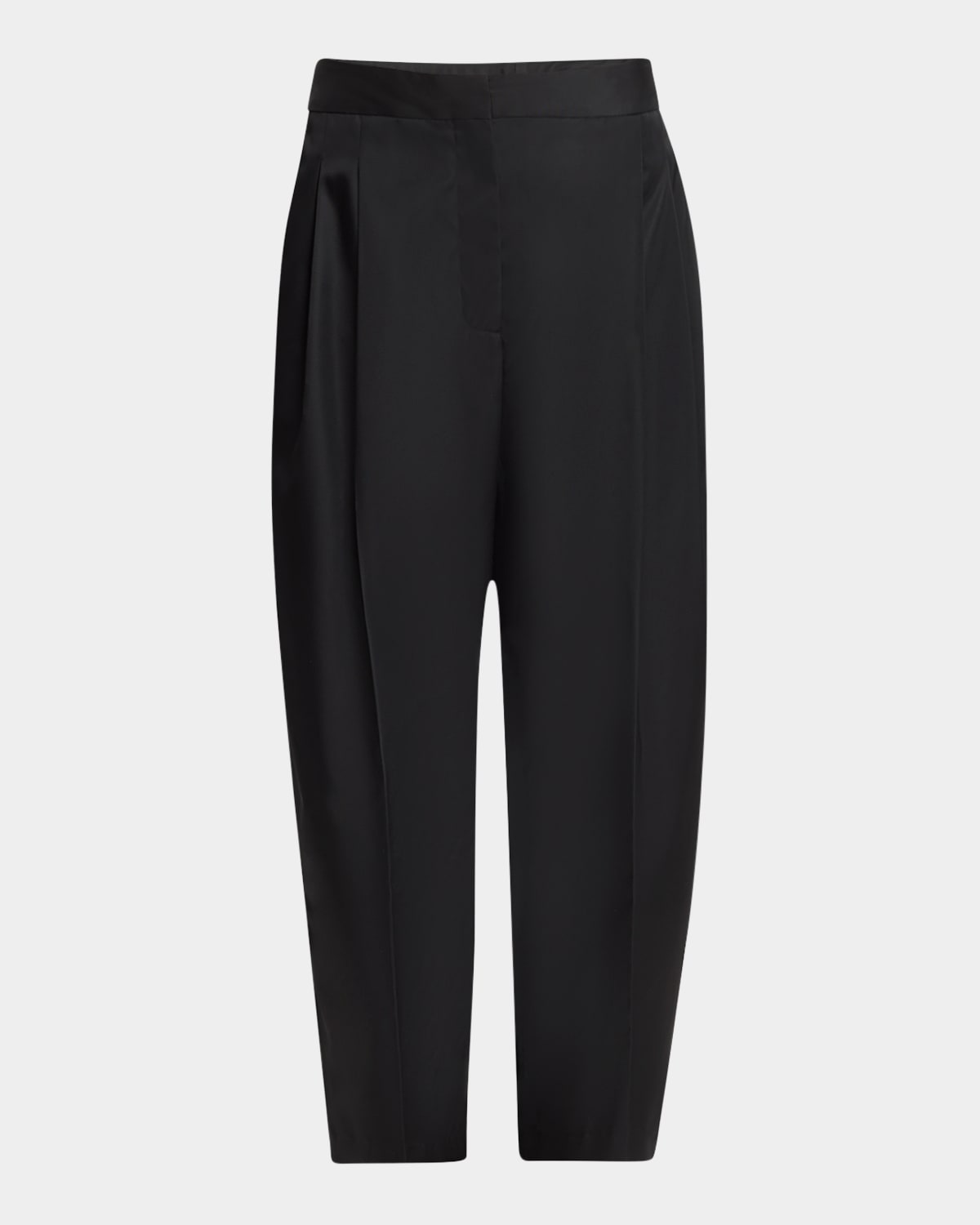 Alaïa Technical Taffeta Tailored Pants In Black