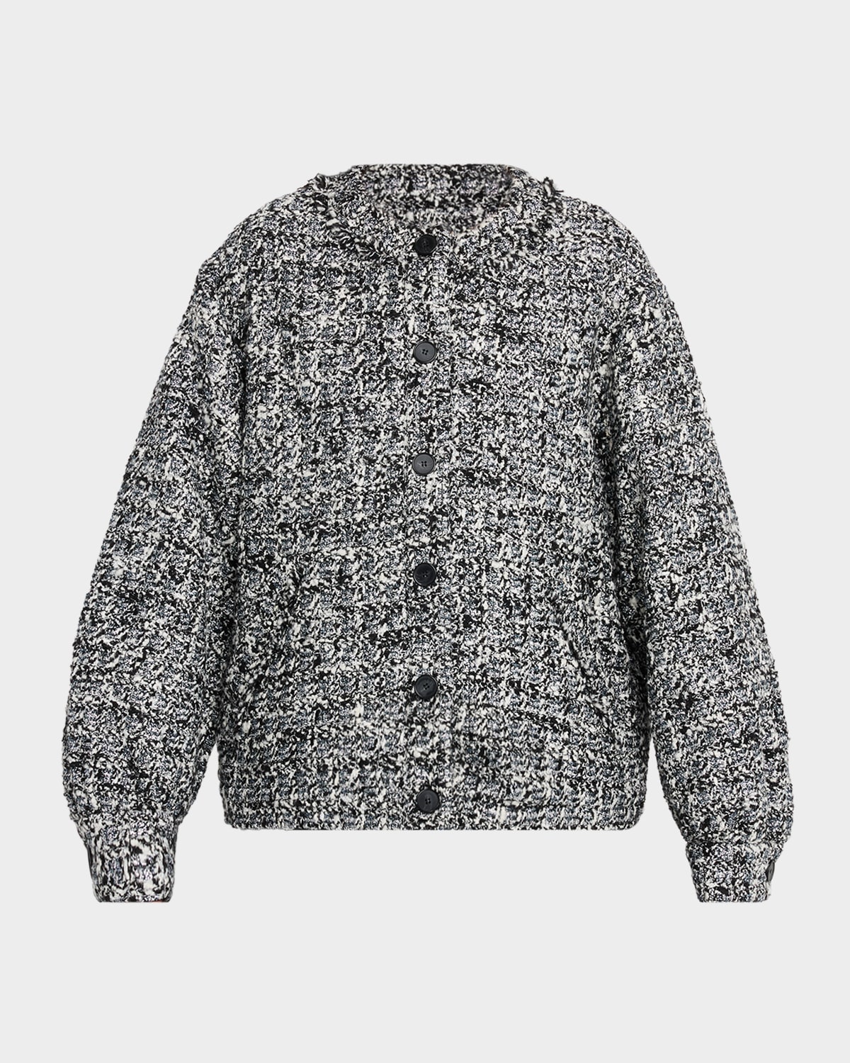 Iro Hassia Tweed Bomber Jacket In Gray
