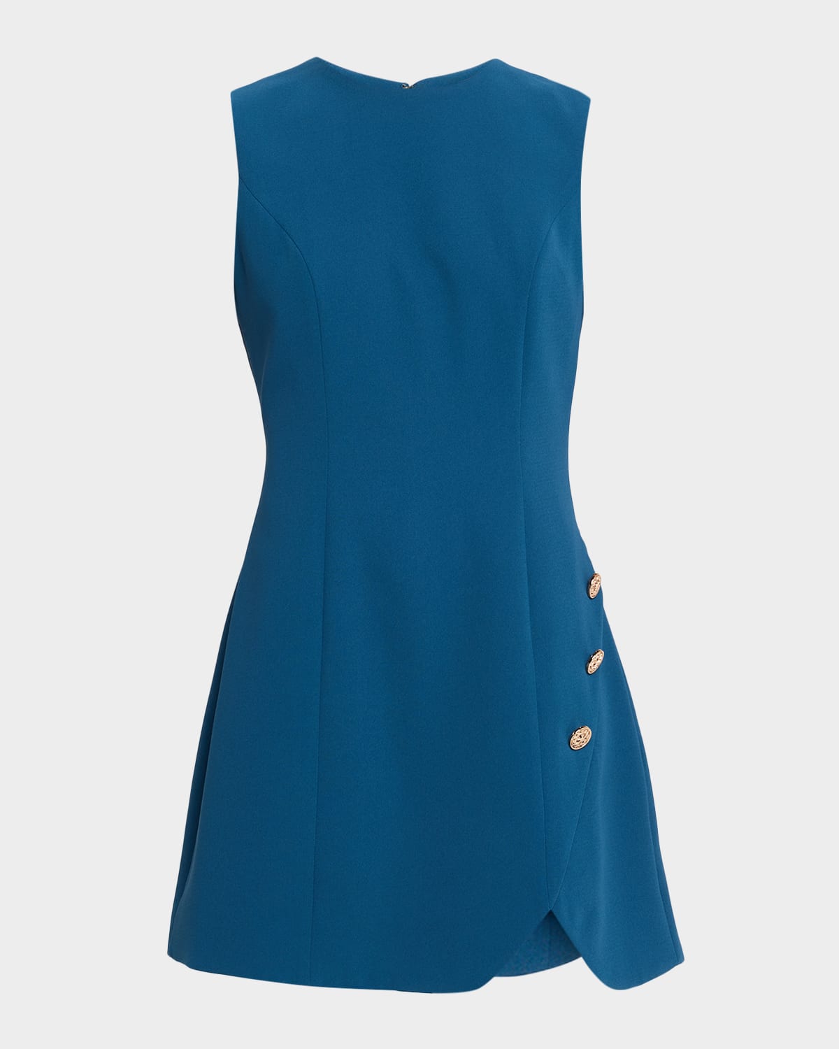 Mestiza New York Loverde Sleeveless Side-slit Mini Dress In Blue