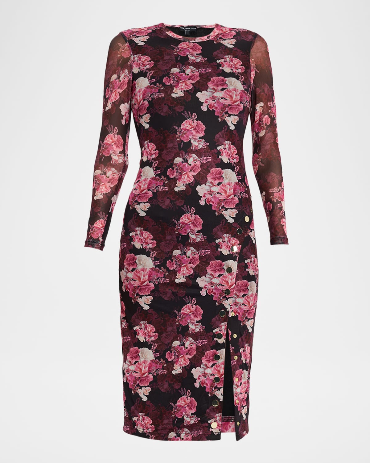 Generation Love Monique Floral Bodycon Midi Dress In Multi