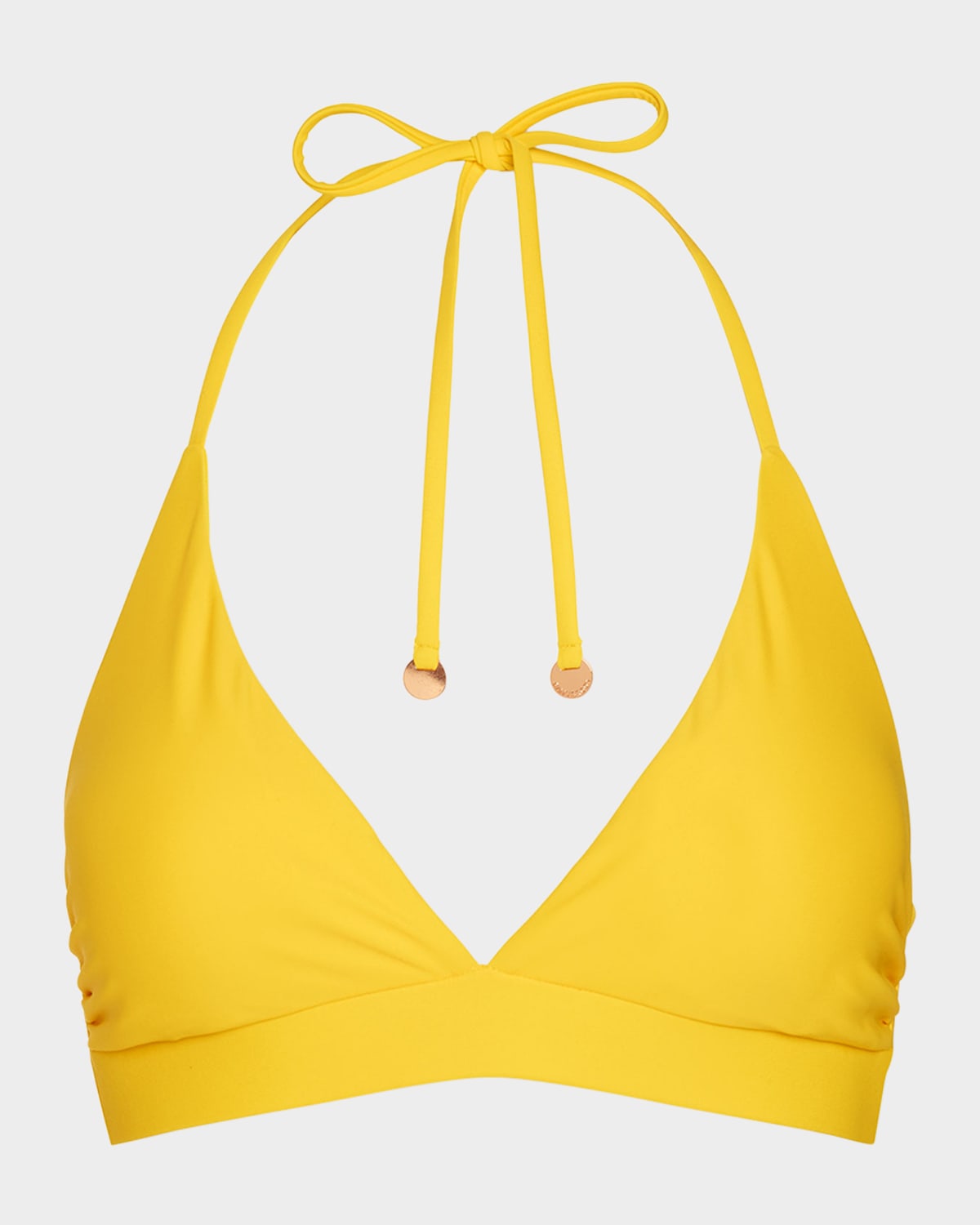 Ramy Brook Gari Triangle Bikini Top In Yellow