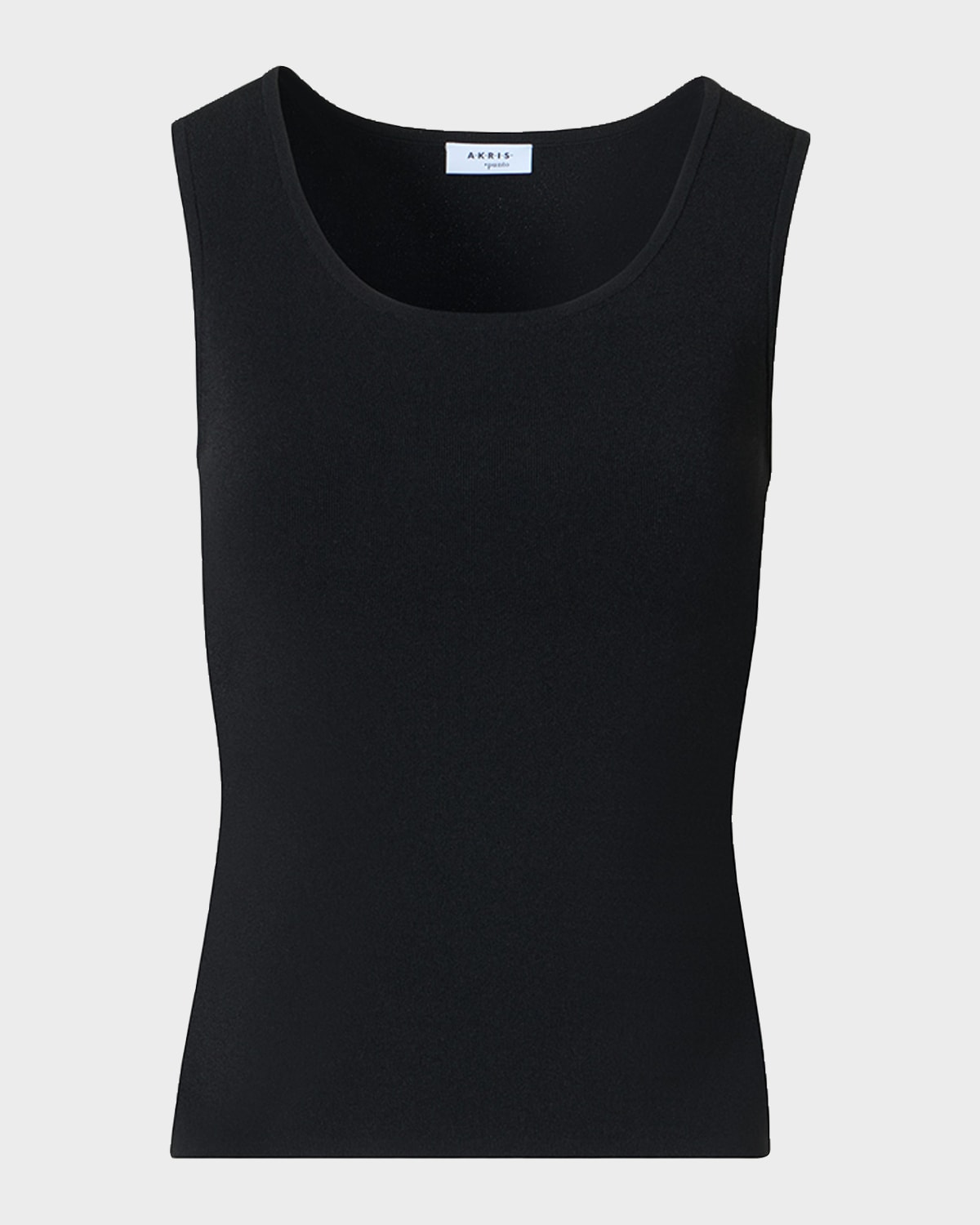 Akris Punto Fitted Knit Tank Top In Black