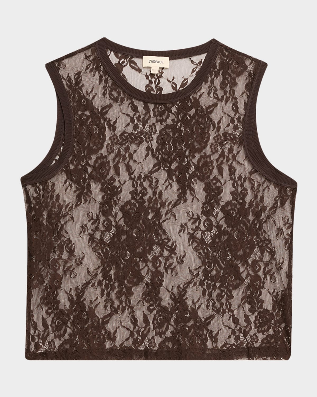 L 'Agence Brax Lace Muscle Tee