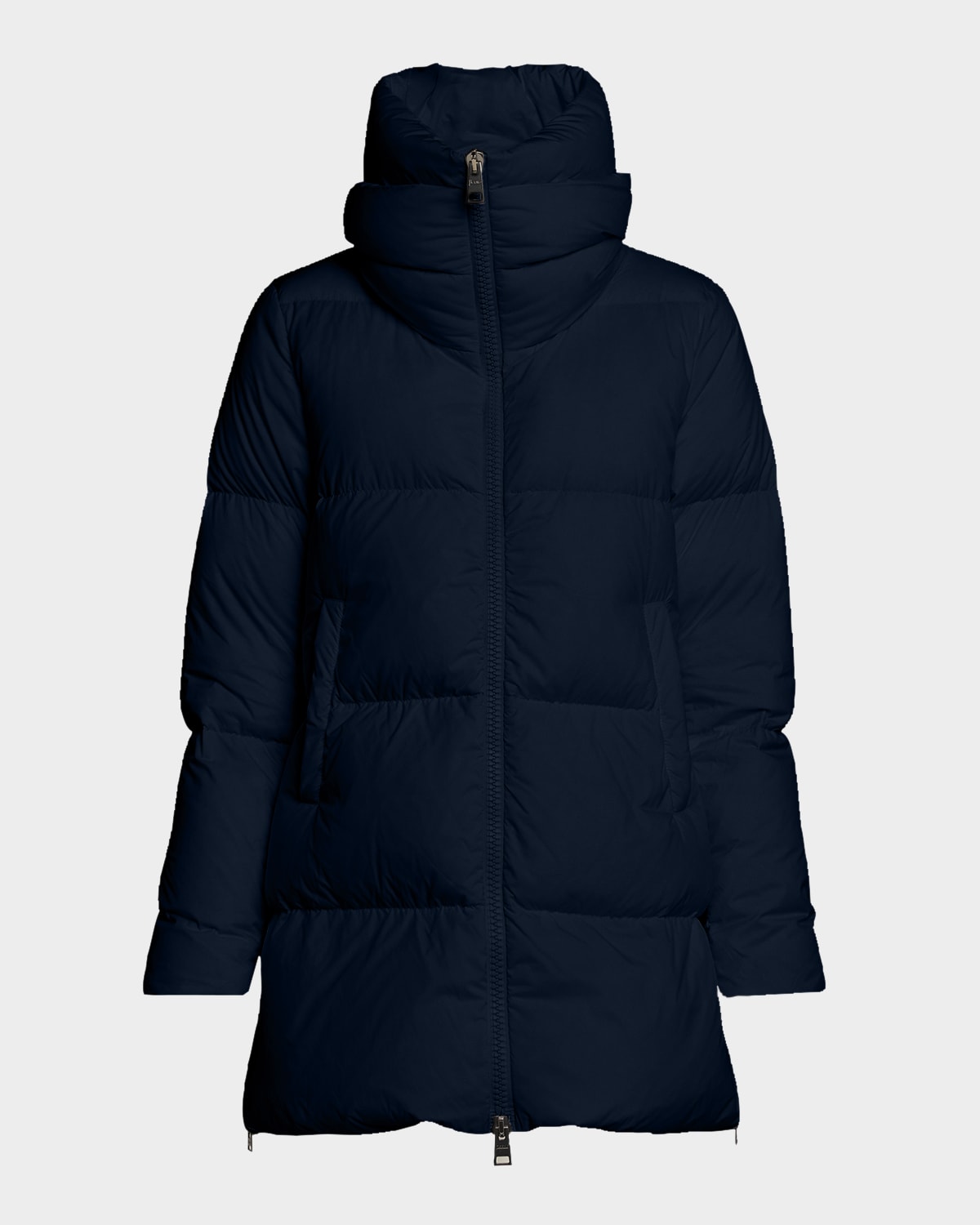 Herno Mid-length Down Puffer Jacket In Blue