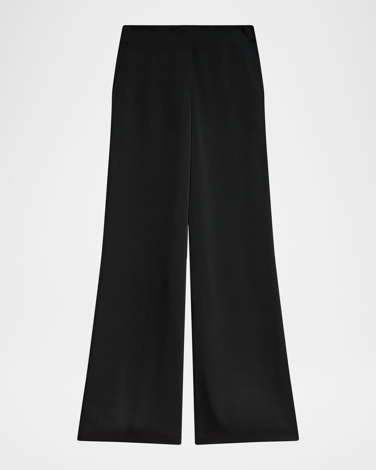 Theory Fluid Wide-leg Pants In Black