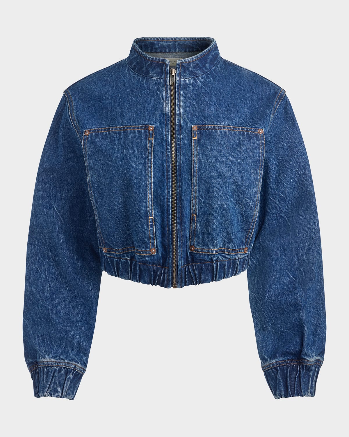 Alice And Olivia Mateo Carpenter Jacket Cambria Vintage In Blue