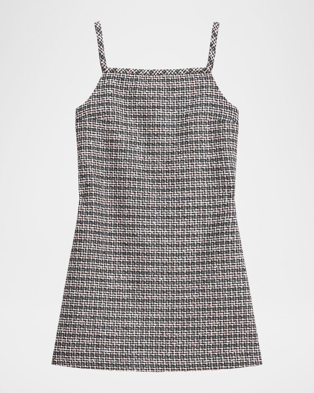 Theory Plaid Sleeveless Mini Dress In Multi