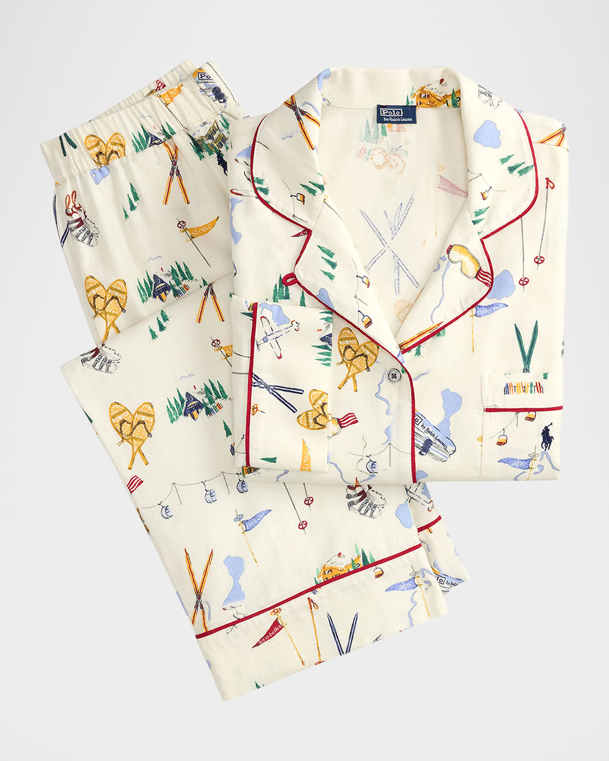 Polo Ralph Lauren Cozy Flannel Madison Cotton Pajama Set