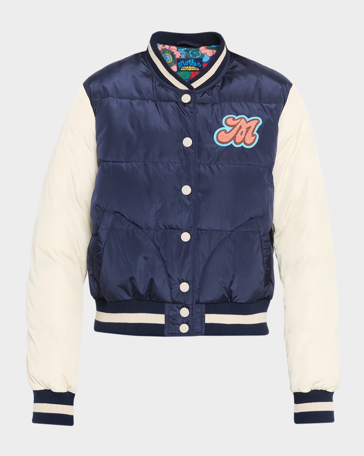 Mother The Pillow Talk Letterman Jacket Second String In Blue