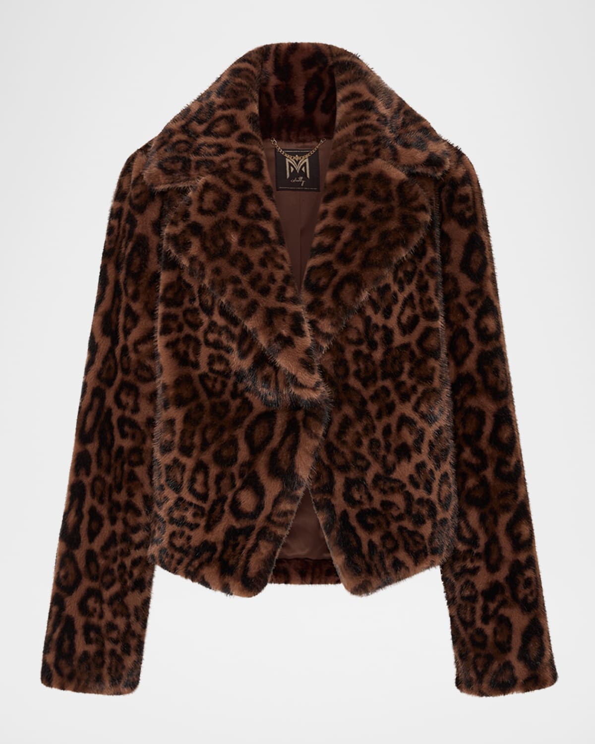 Milly Arya Leopard-print Faux Fur Jacket In Animal Print