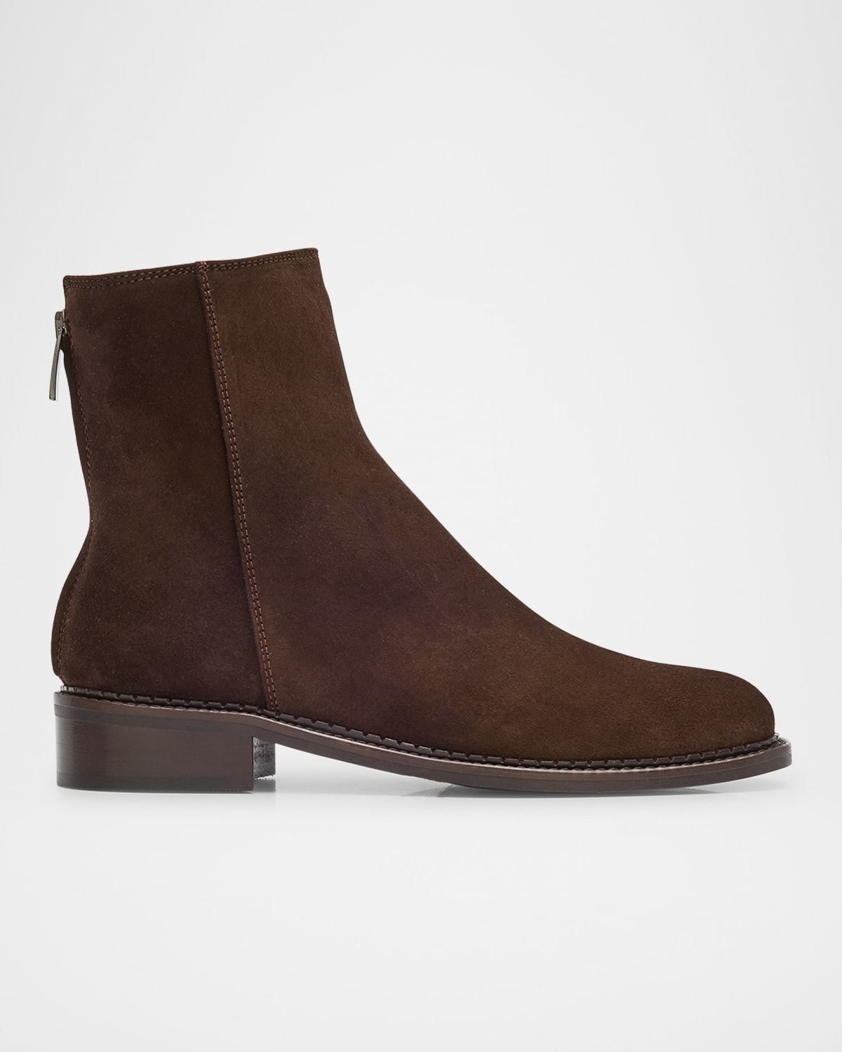 La Canadienne Selina Waterproof Suede Booties In Brown