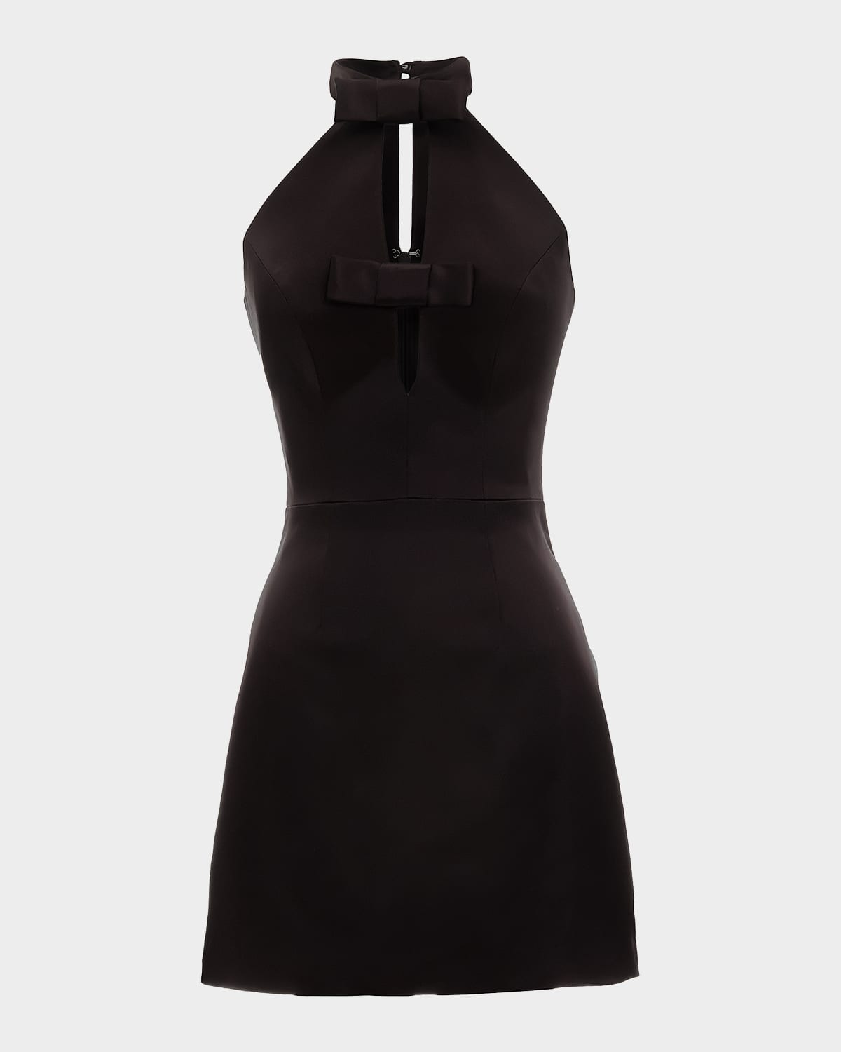 Dress The Population Black Label Mina Bow Cocktail Mini Dress In Black