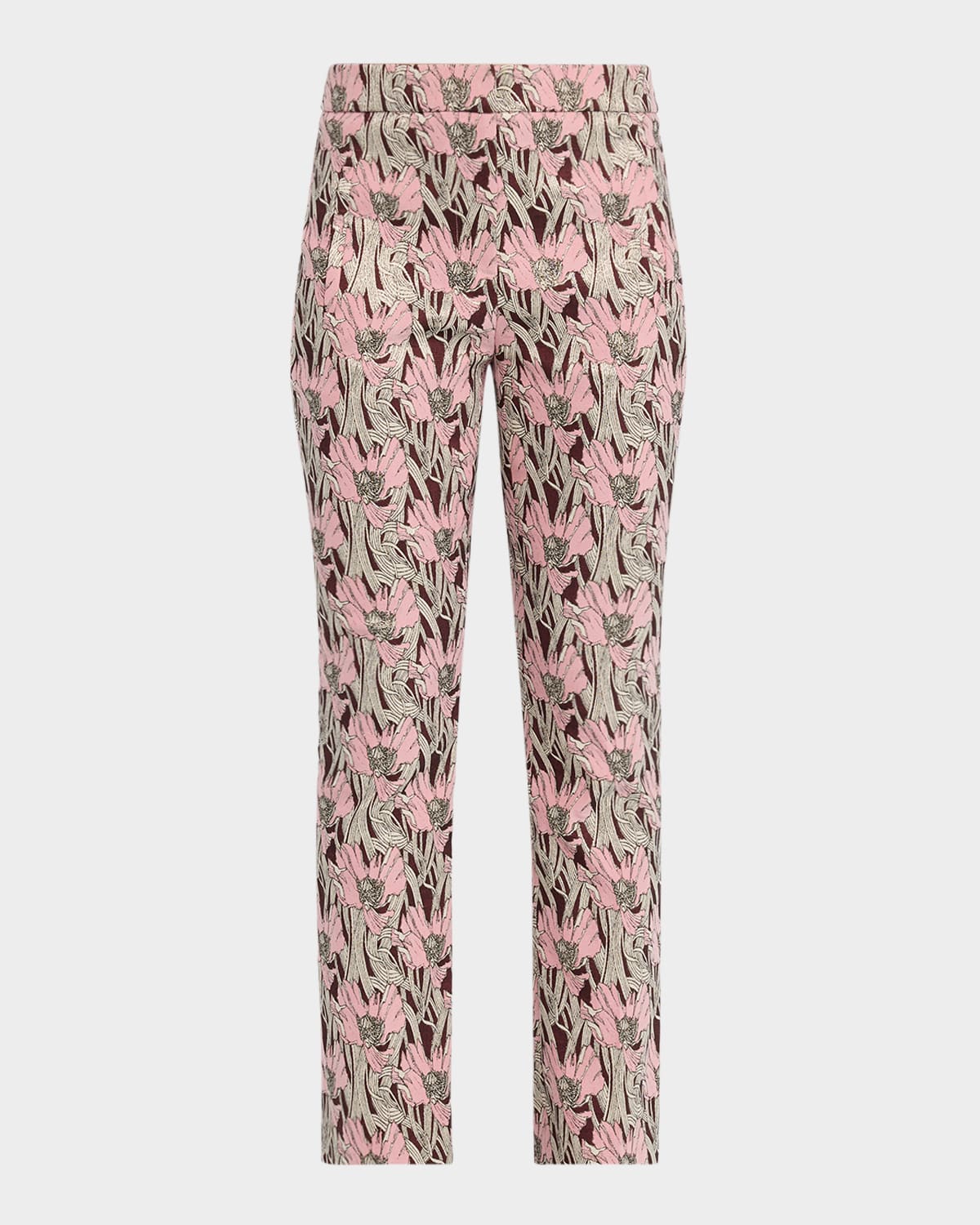 Veronica Beard Arte Kick-flare Pant In Raisin Multi In Pink