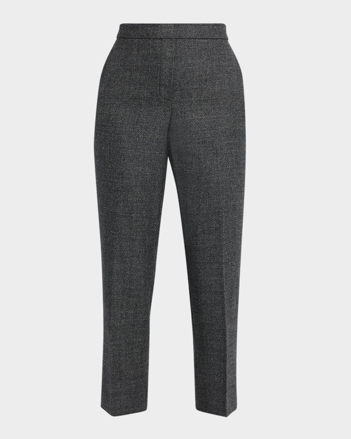 Theory Pull-on Slim Wool Trousers In Gray