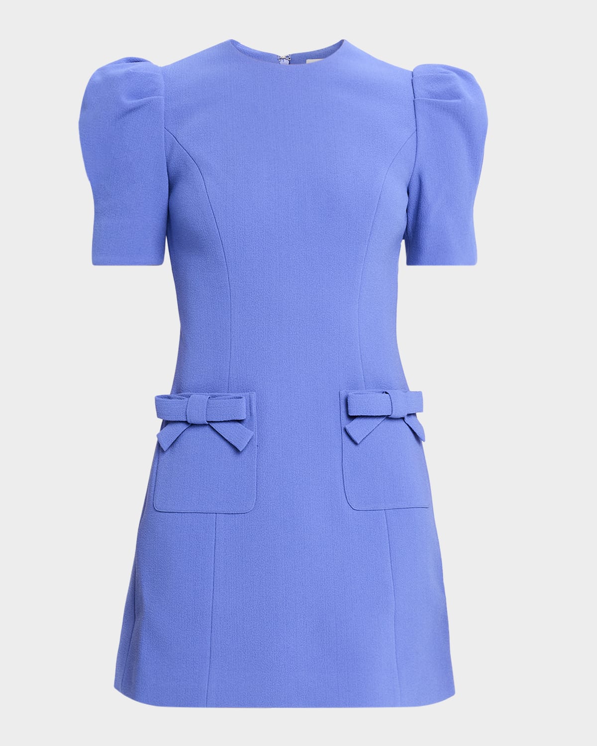 REBECCA VALLANCE Violetta Puff-Sleeve Crepe Mini Dress