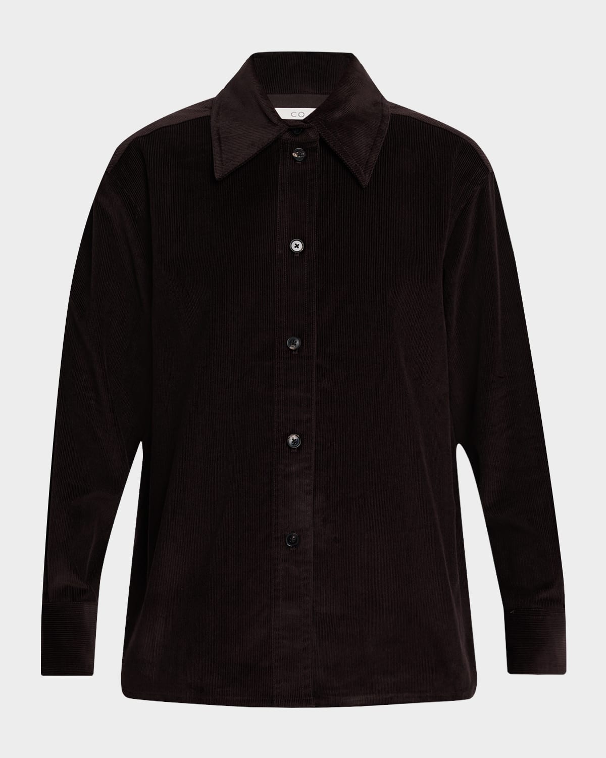 Co Rduroy Shirt Jacket In Black