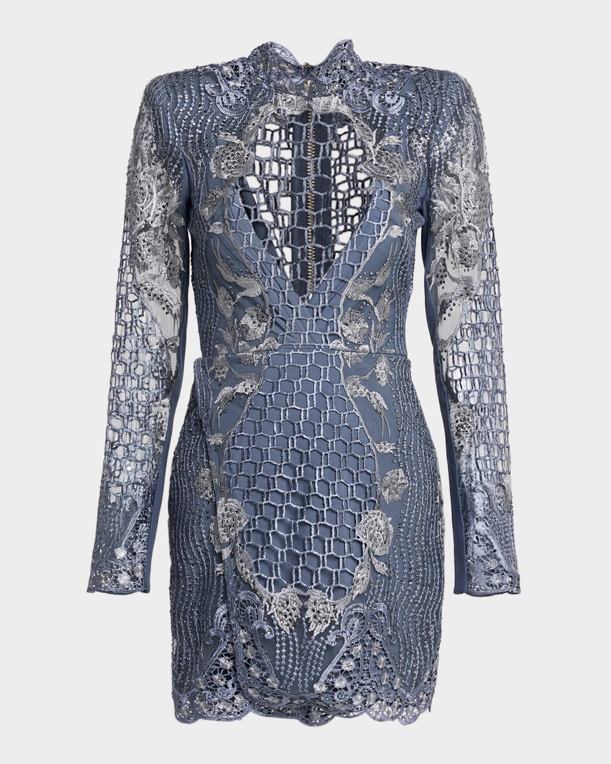 ZHIVAGO Echo Honeycomb Lace Mini Dress