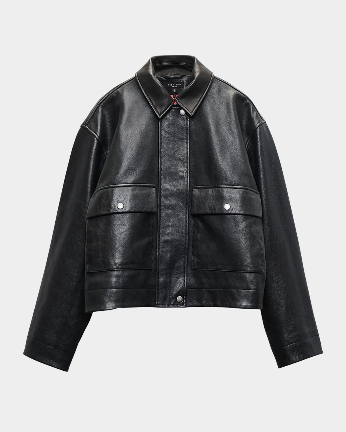 Rag & Bone Nonie Leather Jacket In Black