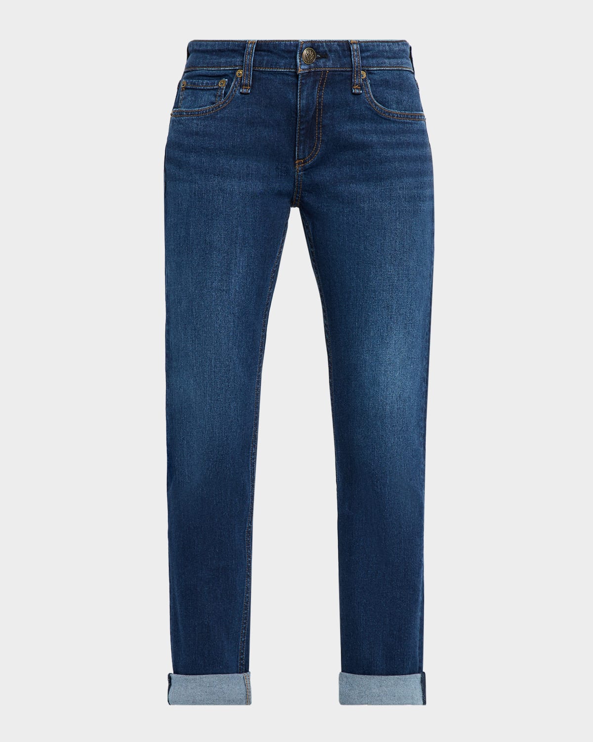 Rag & Bone Dre Low Rise Slim Boyfriend Jeans In Blue