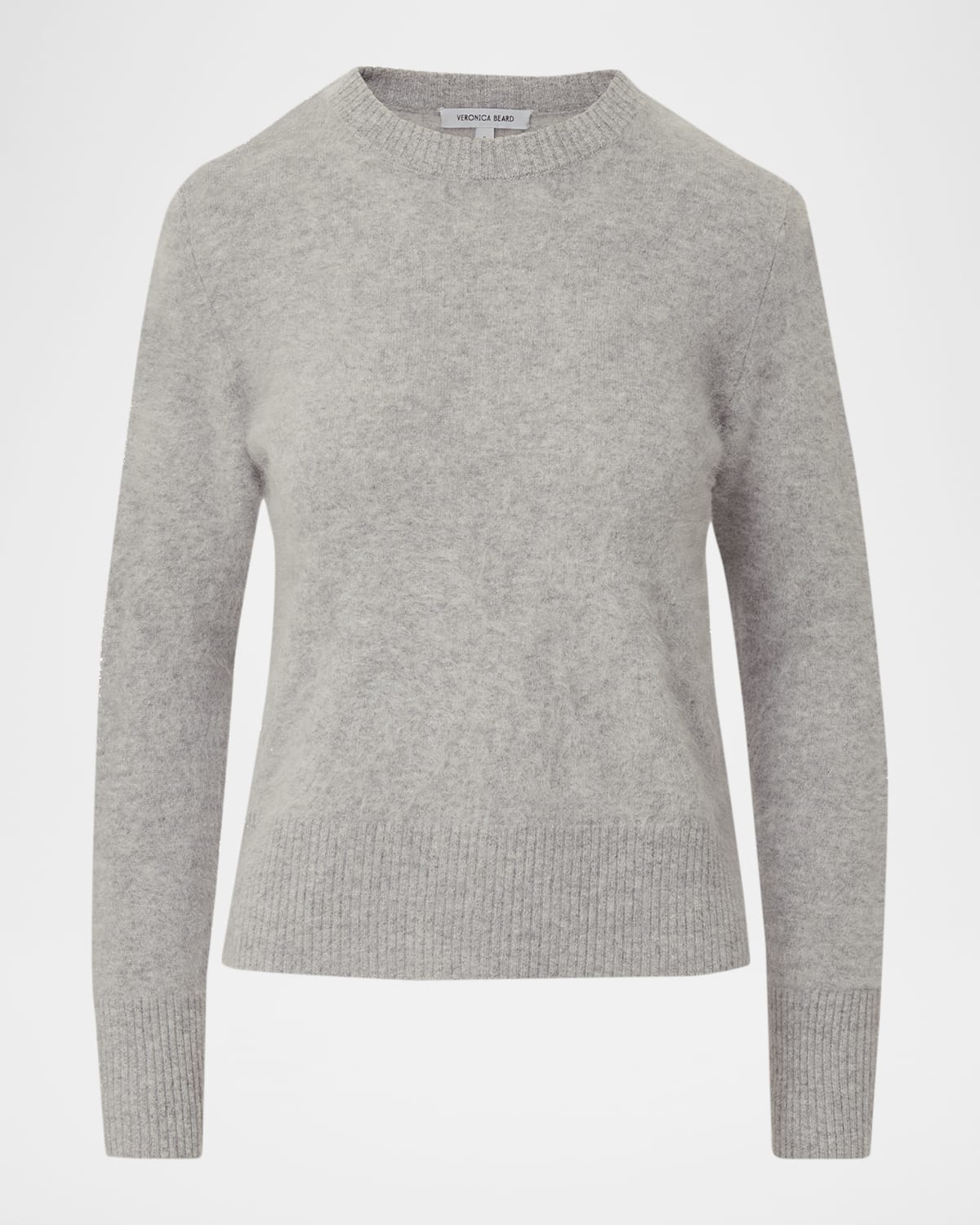 Veronica Beard Pippen Brushed Cashmere Sweater In Gray