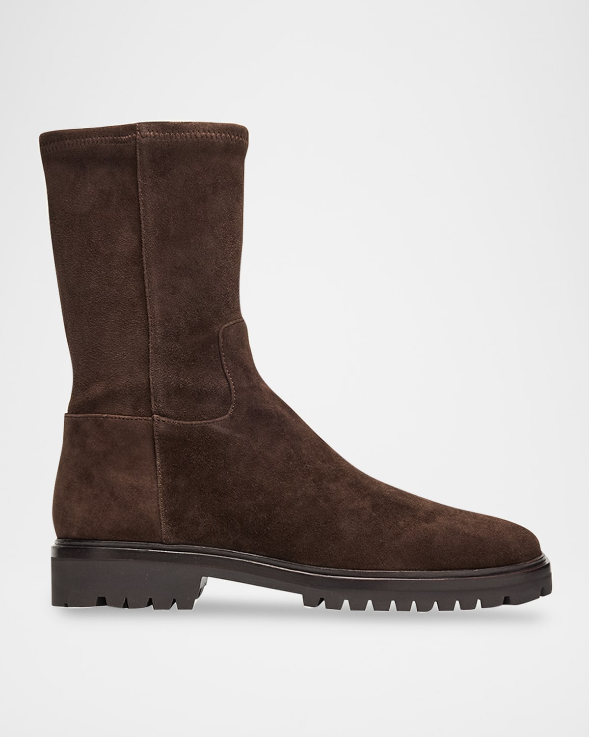 Loeffler Randall Danny Suede Lug-sole Ankle Boots In Brown