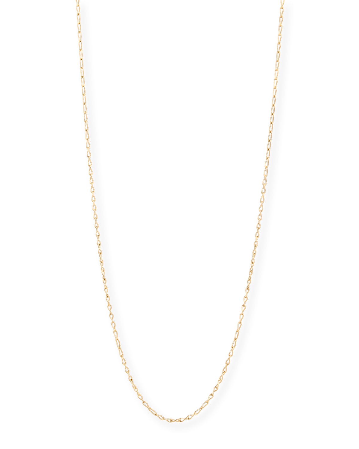 18K Rose Gold Eight Chain, 35"L