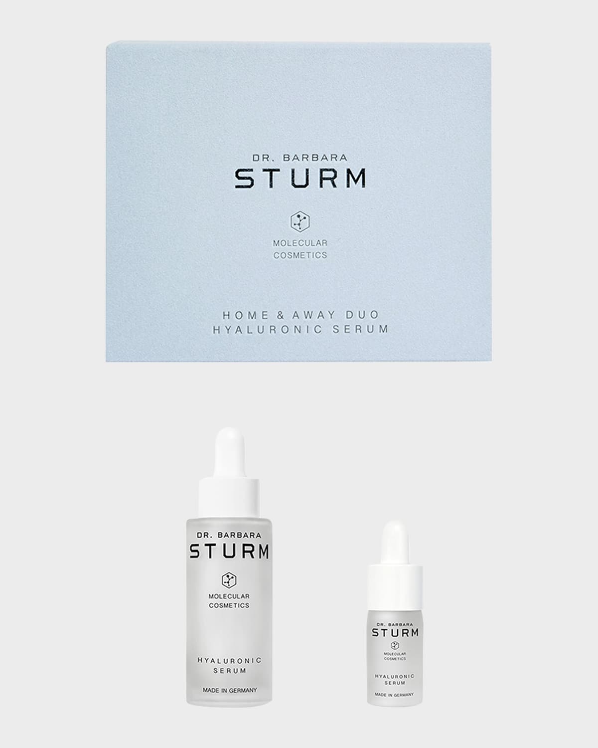 Dr Barbara Sturm Hyaluronic Serum Home & Away Gift Set In Gray