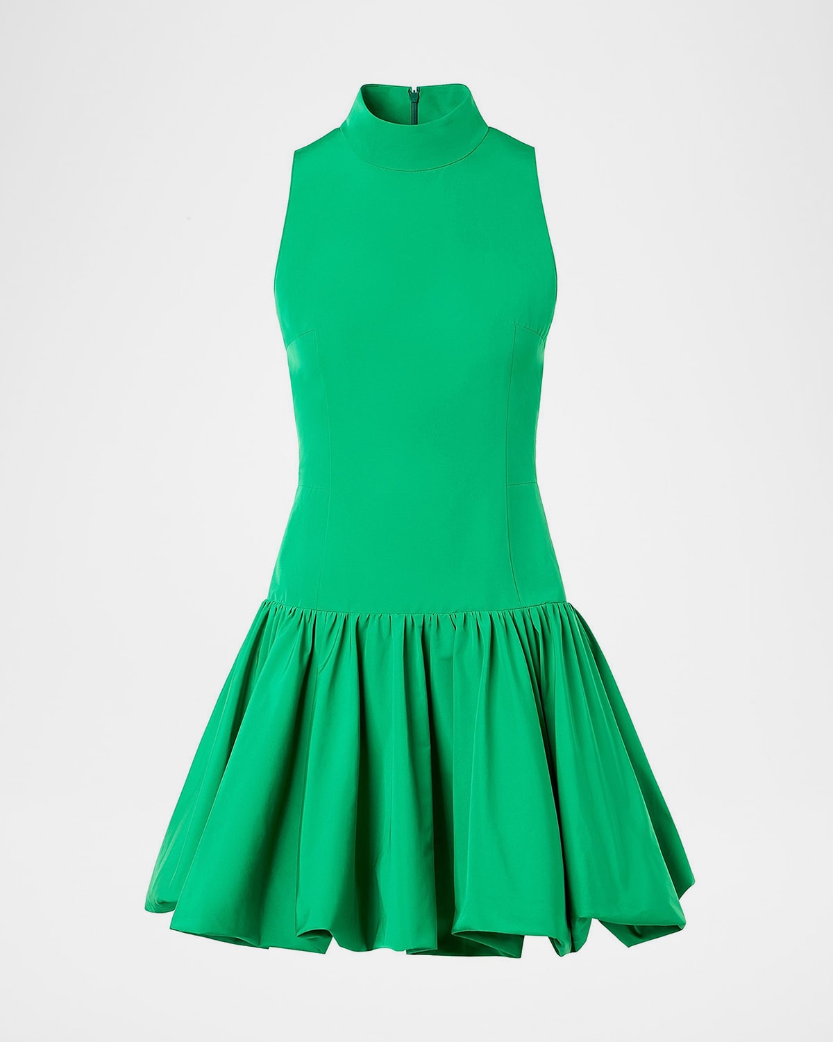 Akris punto Mock-Neck Sleeveless Mini Bubble Dress