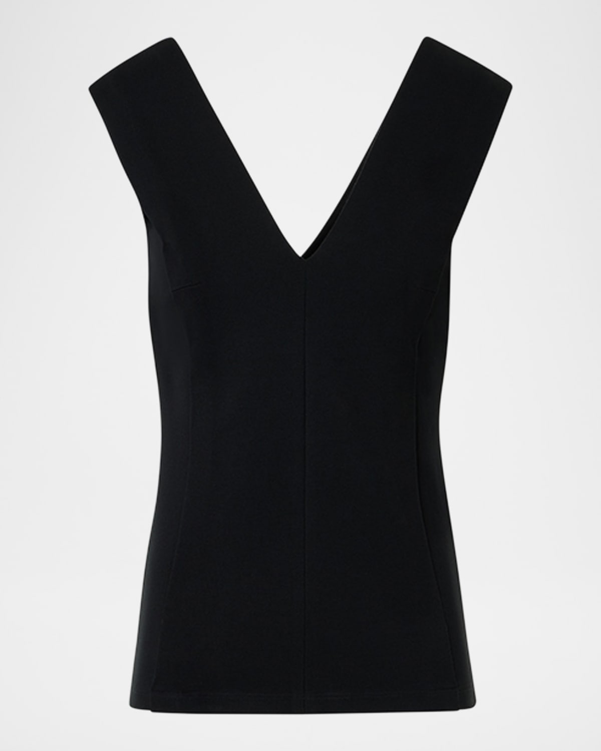 Akris punto V-Neck Jersey Sleeveless Top