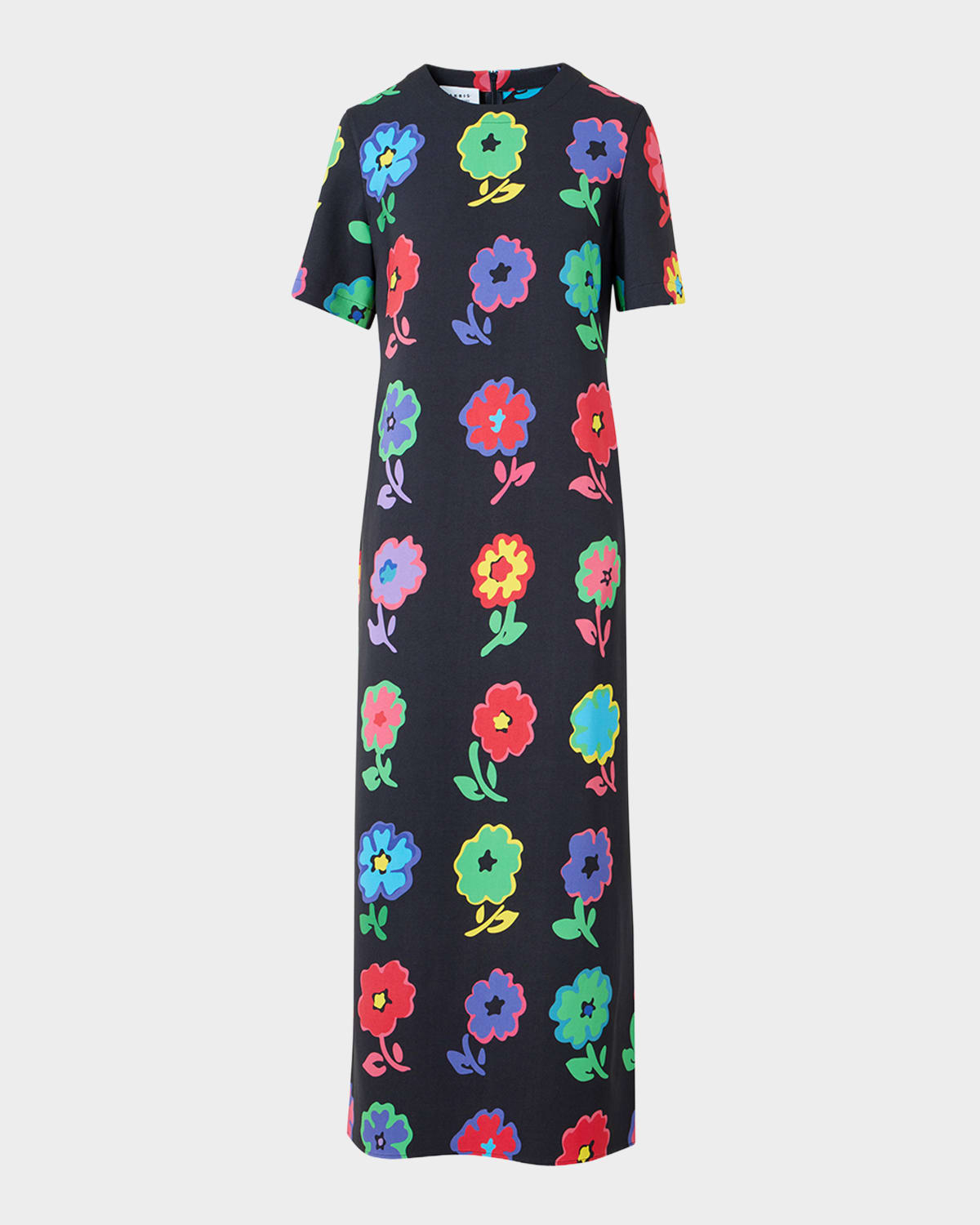 Akris Punto Floral Midi Tunic Dress In Multi