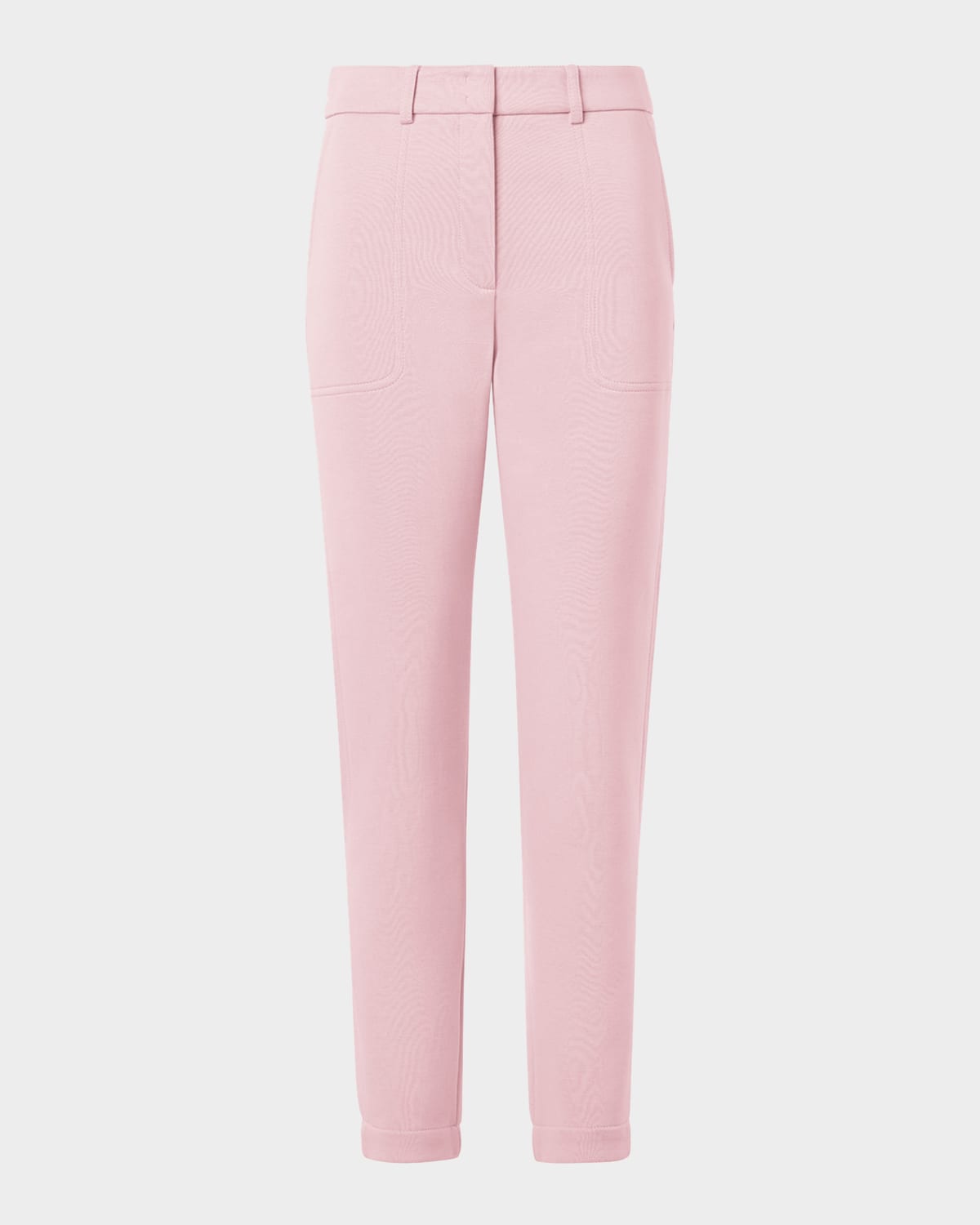 Akris Punto Milla Stretch Cotton Pants In Pink