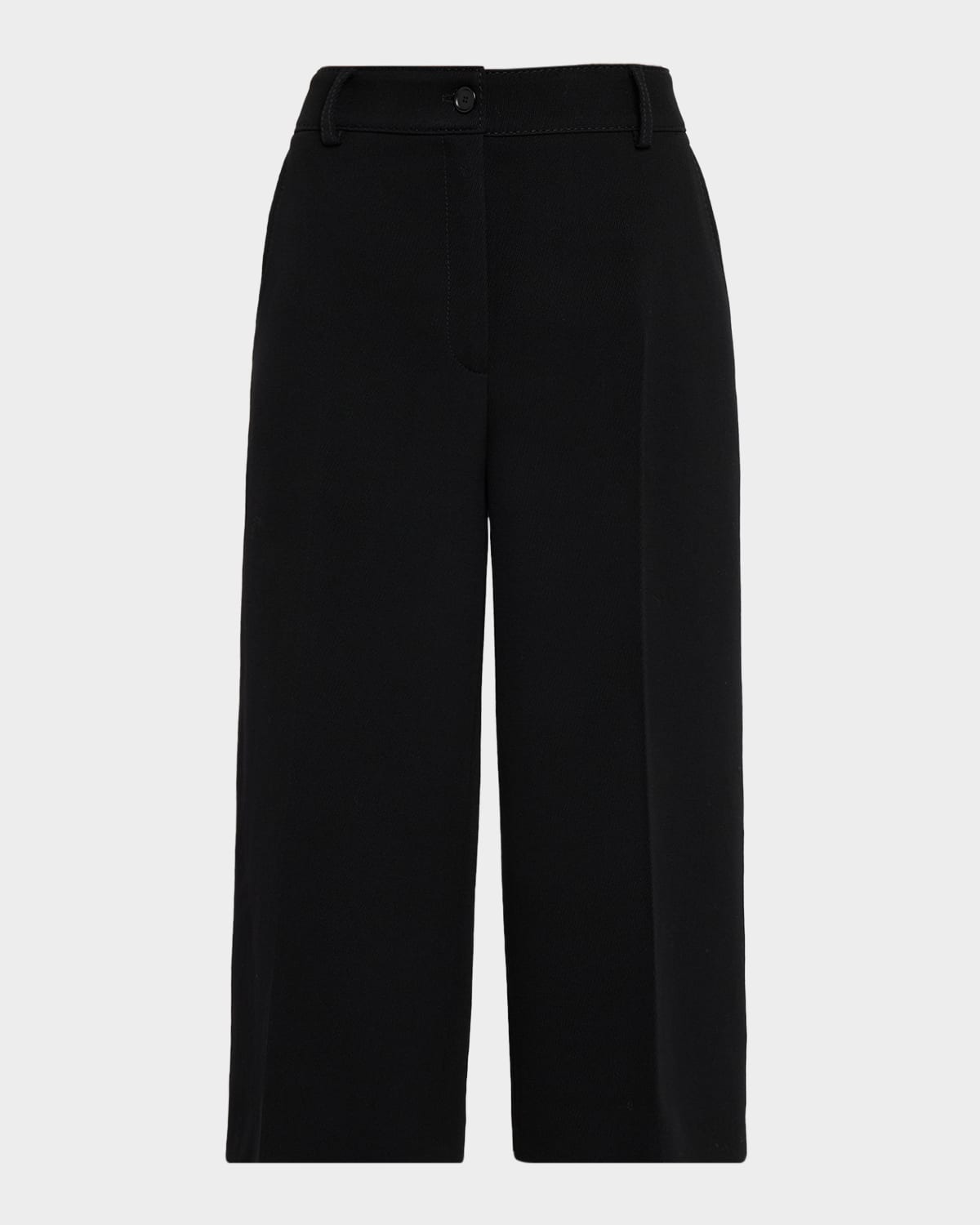 Akris Punto Chiana Wool Twill Bermuda Shorts In Black