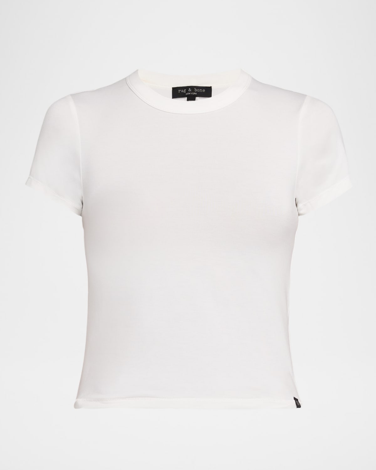 Rag & Bone Luca Jersey Baby Tee In White