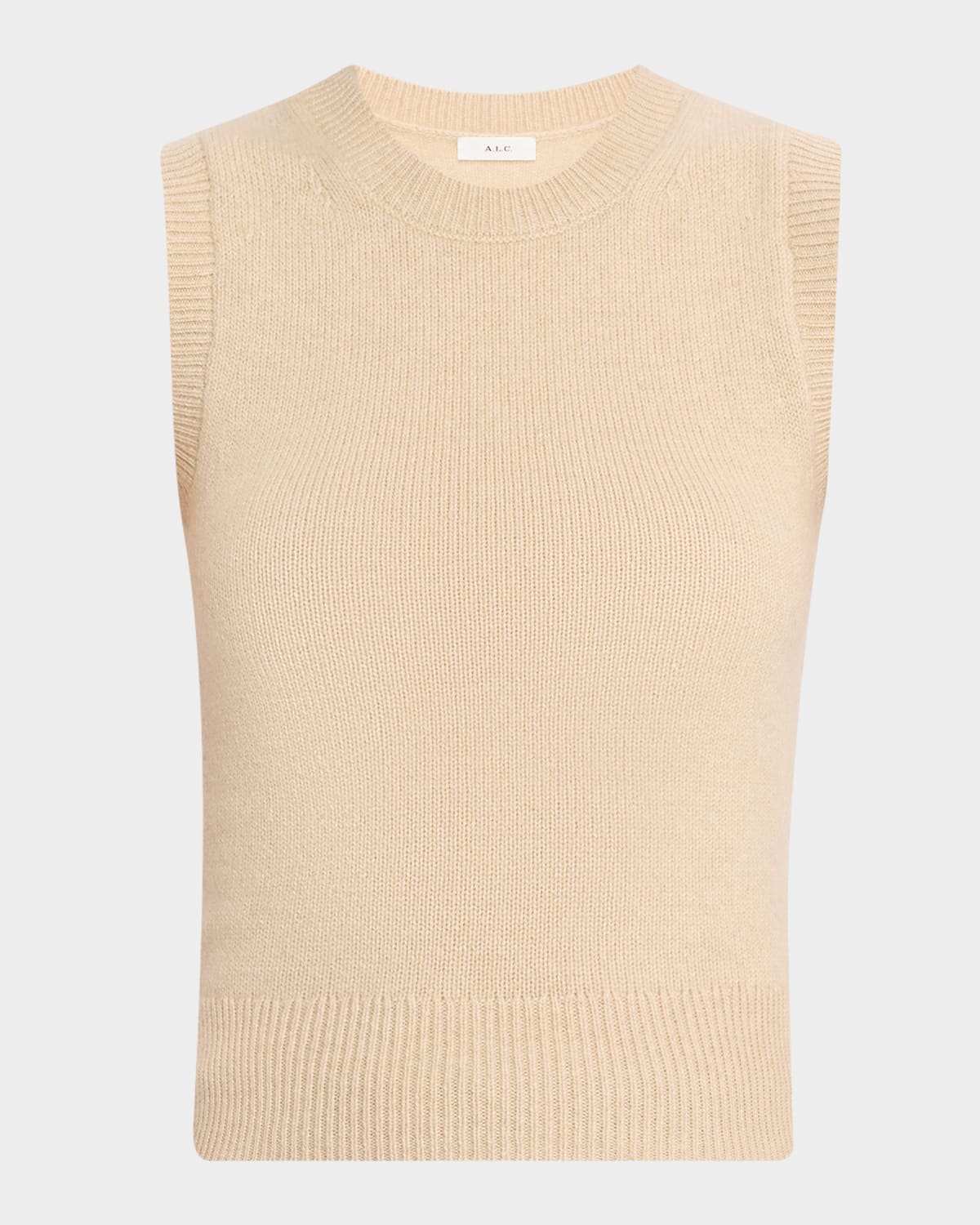 A.l.c Ian Cashmere Sweater Vest In Brown