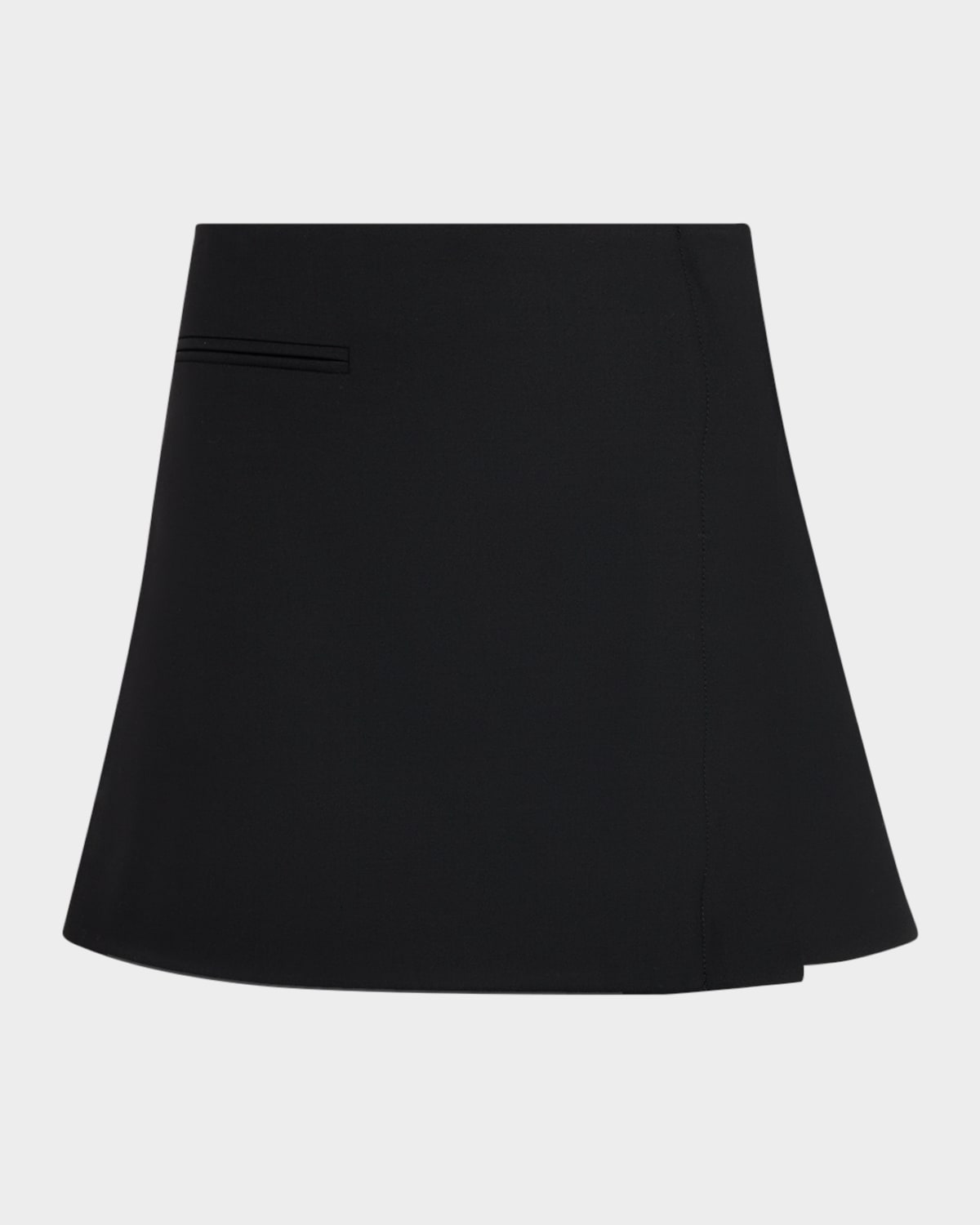 Courrèges One Minute Twill Mini Skirt In Black
