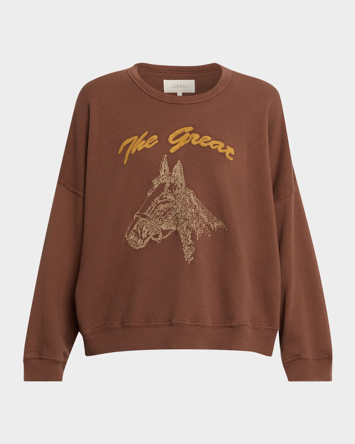 The Great The Teammate Embroidered Horse Sweatshirt