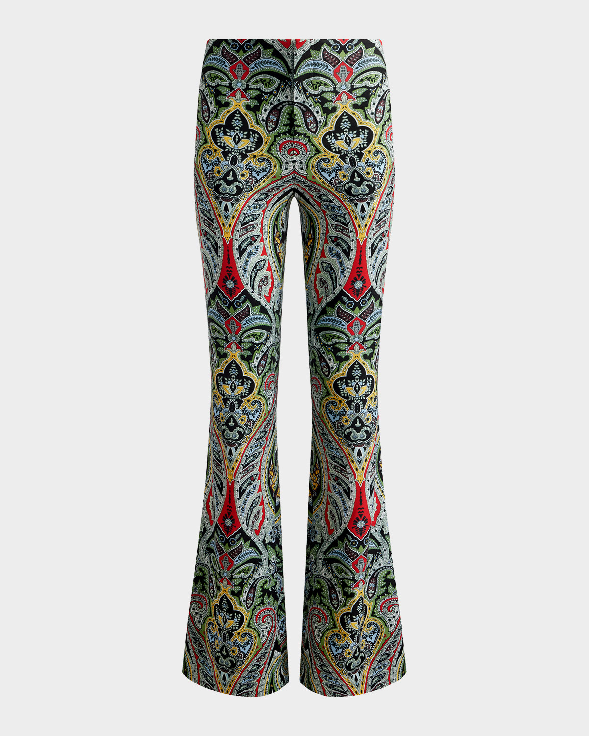 Alice And Olivia Teeny Fit Flare Bootcut Pants In Multi