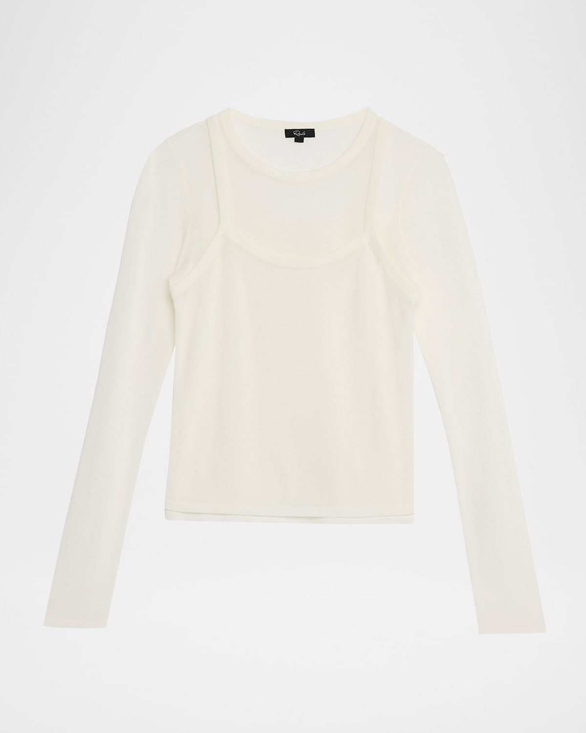 Rails Lovisa Layered Long-sleeve Tee In White