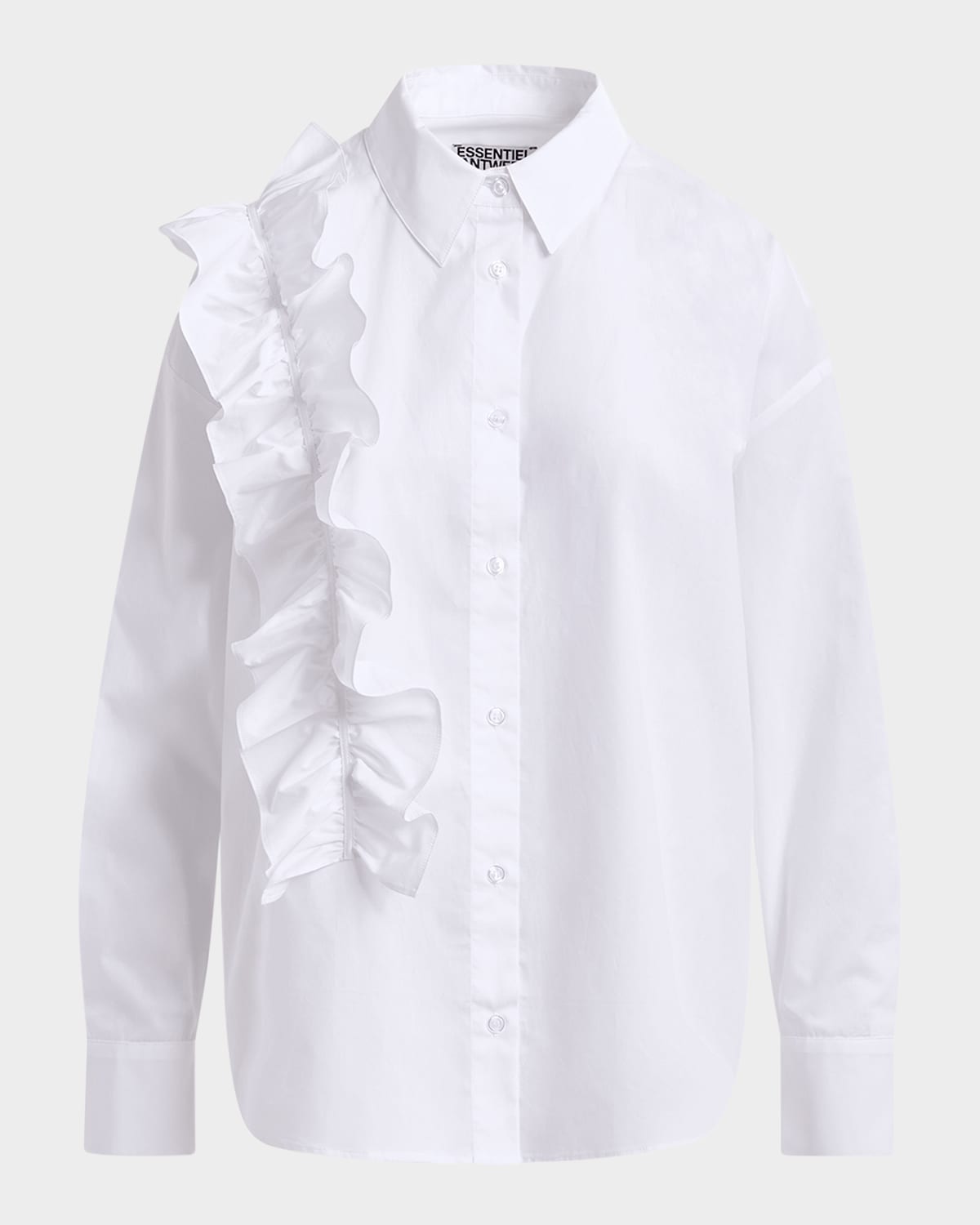 Essentiel Antwerp Ibody Frill Button-Front Shirt