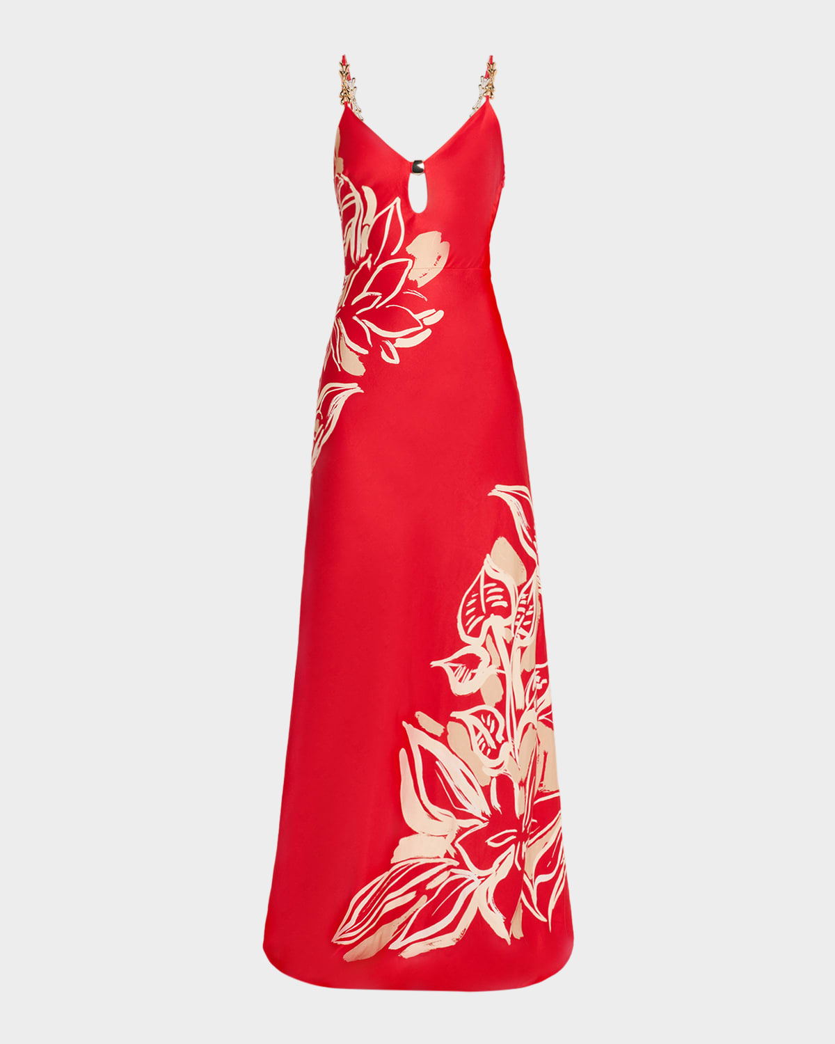REBECCA VALLANCE Tallara Low-Back Cutout Maxi Dress